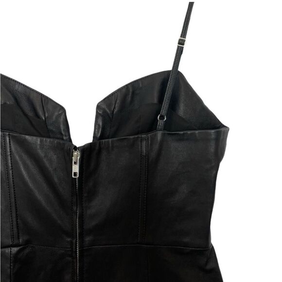 Camila Coelho Revolve Zofia Genuine Leather Jumpsuit - Picture 11 of 15